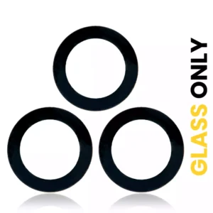 Back Camera Lens (Glass Only) With Adhesive For Samsung Galaxy S21 5G / S21 Plus 5G (3 Piece Set) (10 Pack)