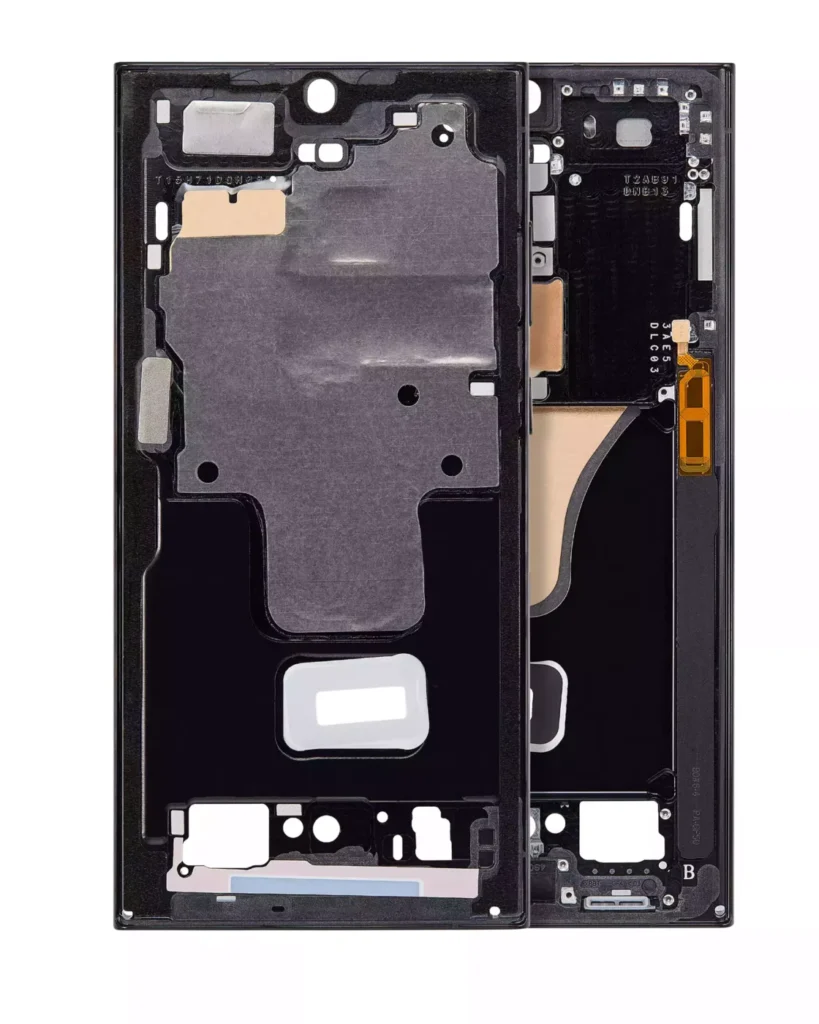 Mid-Frame Housing For Samsung Galaxy S23 Ultra 5G (US & International) (Phantom Black) (Service Pack)