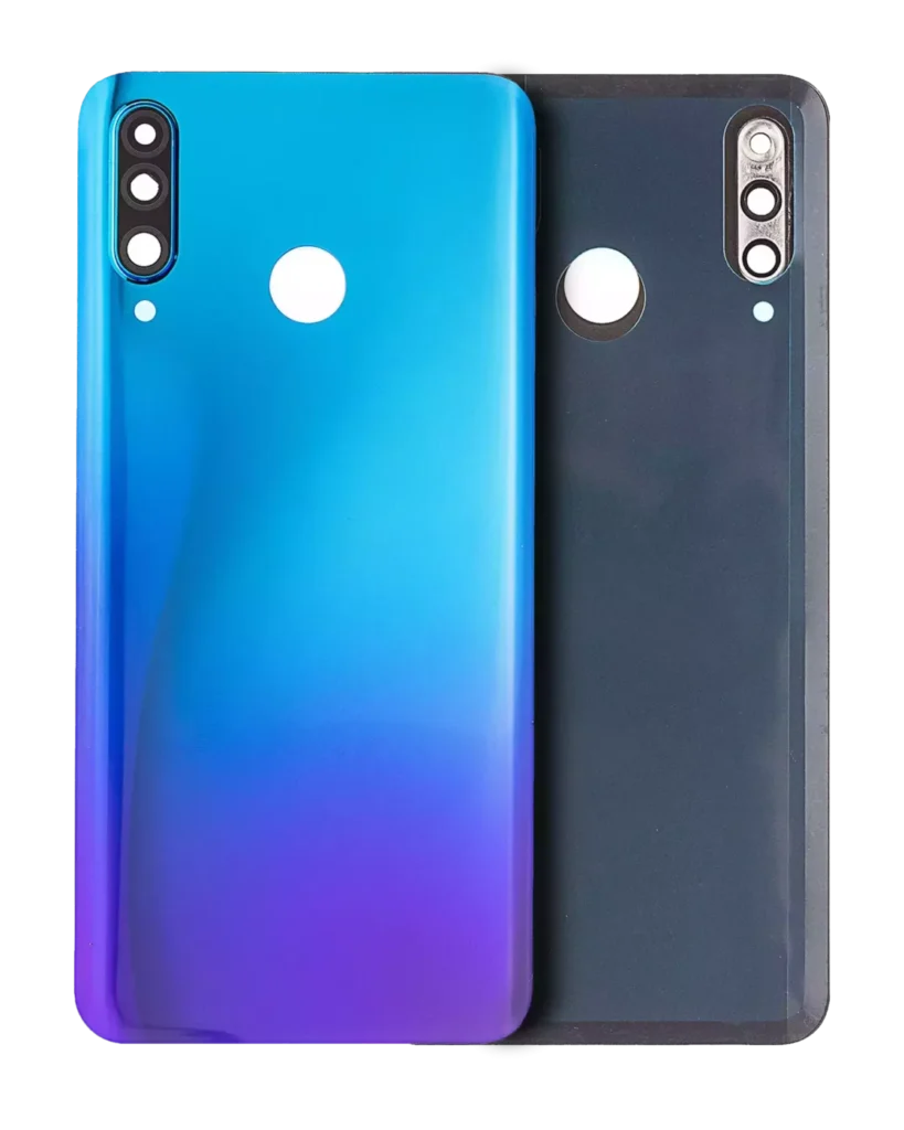 Back cover Glass With Camera Lens For Huawei P30 Lite / Nova 4E (6GB RAM / Without Logo) (Peacock Blue)