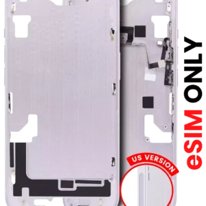 Mid-Frame Housing W/ Small Parts For iPhone 14 (US Version) (Aftermarket Plus) (Purple)