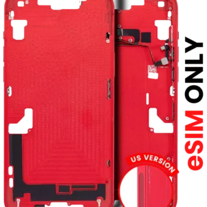 Mid-Frame Housing W/ Small Parts For iPhone 14 (US Version) (Aftermarket Plus) (Red)