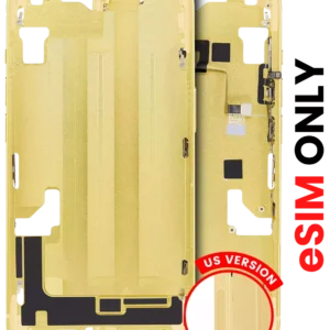 Mid-Frame Housing W/ Small Parts For iPhone 14 (US Version) (Aftermarket Plus) (Yellow)