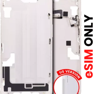 Mid-Frame Housing W/ Small Parts For iPhone 14 (US Version) (Aftermarket Plus) (Starlight)