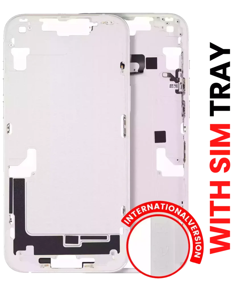 Mid-Frame Housing W/ Small Parts For iPhone 14 Plus (EU / Global Version) (Aftermarket Plus) (Starlight)