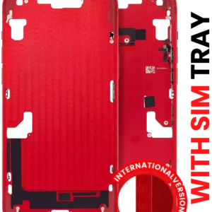 Mid-Frame Housing W/ Small Parts For iPhone 14 Plus (EU / Global Version) (Aftermarket Plus) (Red)