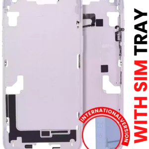 Mid-Frame Housing W/ Small Parts For iPhone 14 Plus (EU / Global Version) (Aftermarket Plus) (Purple)