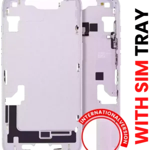 Mid-Frame Housing W/ Small Parts For iPhone 14 (EU / Global Version) (Aftermarket Plus) (Purple)