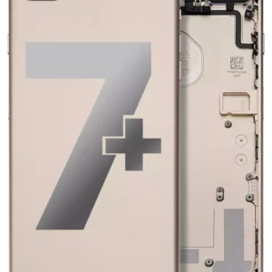 Back Housing W/ Small Components Pre-Installed For iPhone 7 Plus (Used OEM Pull: Grade A) (Gold)