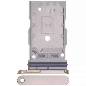 Dual Sim Card Tray For Samsung Galaxy S24 5G / S24 Plus 5G (Amber Yellow)