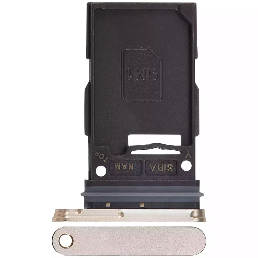 Single Sim Card Tray For Samsung Galaxy S24 5G / S24 Plus 5G (Amber Yellow)