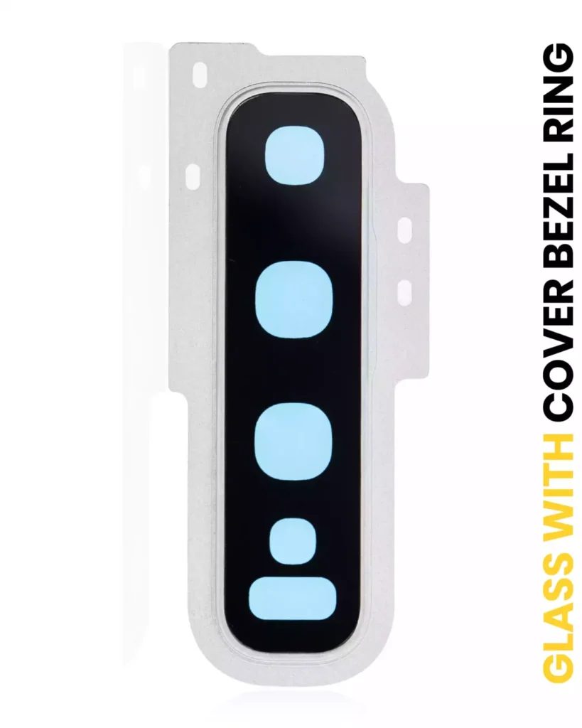Back Camera Lens With Cover Bezel Ring For Samsung Galaxy S10 (Prism White)