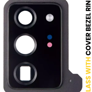 Back Camera Lens With Cover Bezel Ring For Samsung Galaxy Note 20 Ultra (Mystic Black)