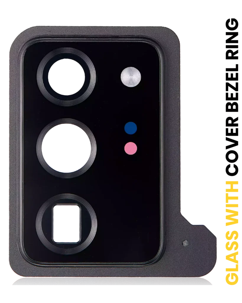 Back Camera Lens With Cover Bezel Ring For Samsung Galaxy Note 20 Ultra (Mystic Black)