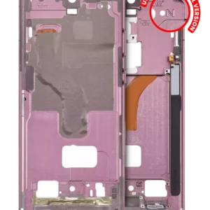 Mid-Frame Housing For Samsung Galaxy S22 Ultra 5G (US & International Version) (Burgundy)