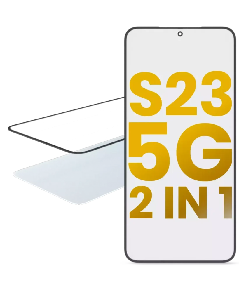 2 in 1 Front Glass With OCA Pre-Installed For Samsung Galaxy S23 5G