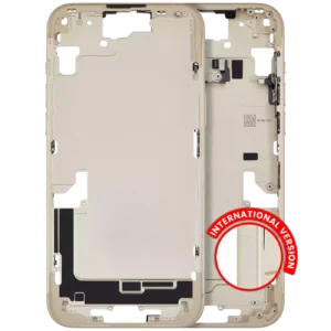Mid-Frame Housing W/ Small Parts For iPhone 15 Plus (EU / Global Version) (Used OEM Pull: Grade A) (Yellow)
