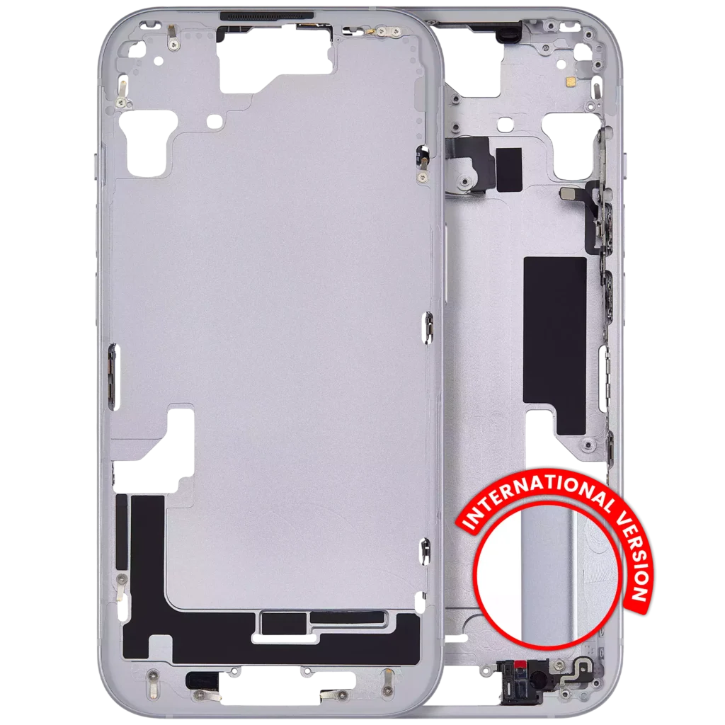 Mid-Frame Housing W/ Small Parts For iPhone 15 (EU / Global Version) (Aftermarket Plus) (Blue)