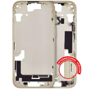Mid-Frame Housing W/ Small Parts For iPhone 15 (EU / Global Version) (Aftermarket Plus) (Yellow)