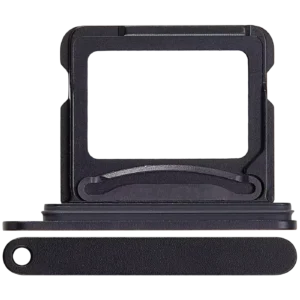 Dual Sim Card Tray For iPhone 16 / 16 Plus (Black)