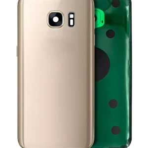 Back Cover Glass With Camera Lens For Samsung Galaxy S7 (Service Pack) (Gold Platinum)