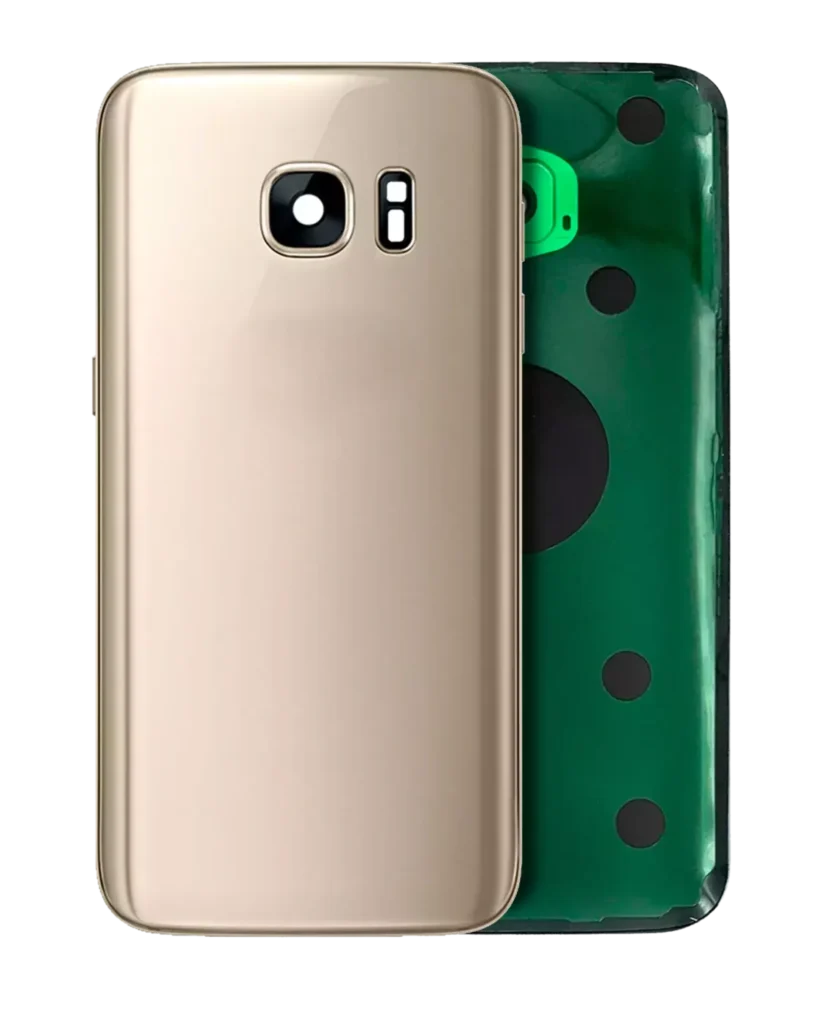 Back Cover Glass With Camera Lens For Samsung Galaxy S7 (Service Pack) (Gold Platinum)
