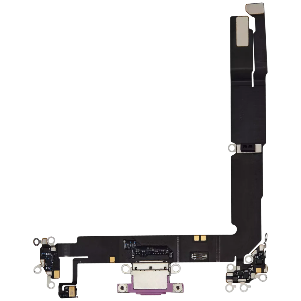 Charging Port Flex Cable For iPhone 16 Plus (Premium) (Pink)