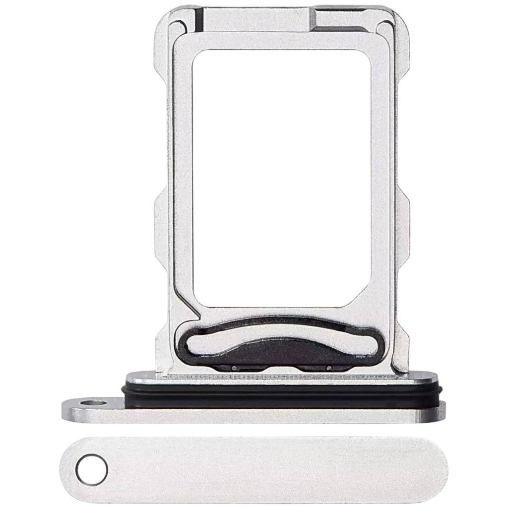 Dual Sim Card Tray For iPhone 16 Pro / 16 Pro Max (White Titanium)