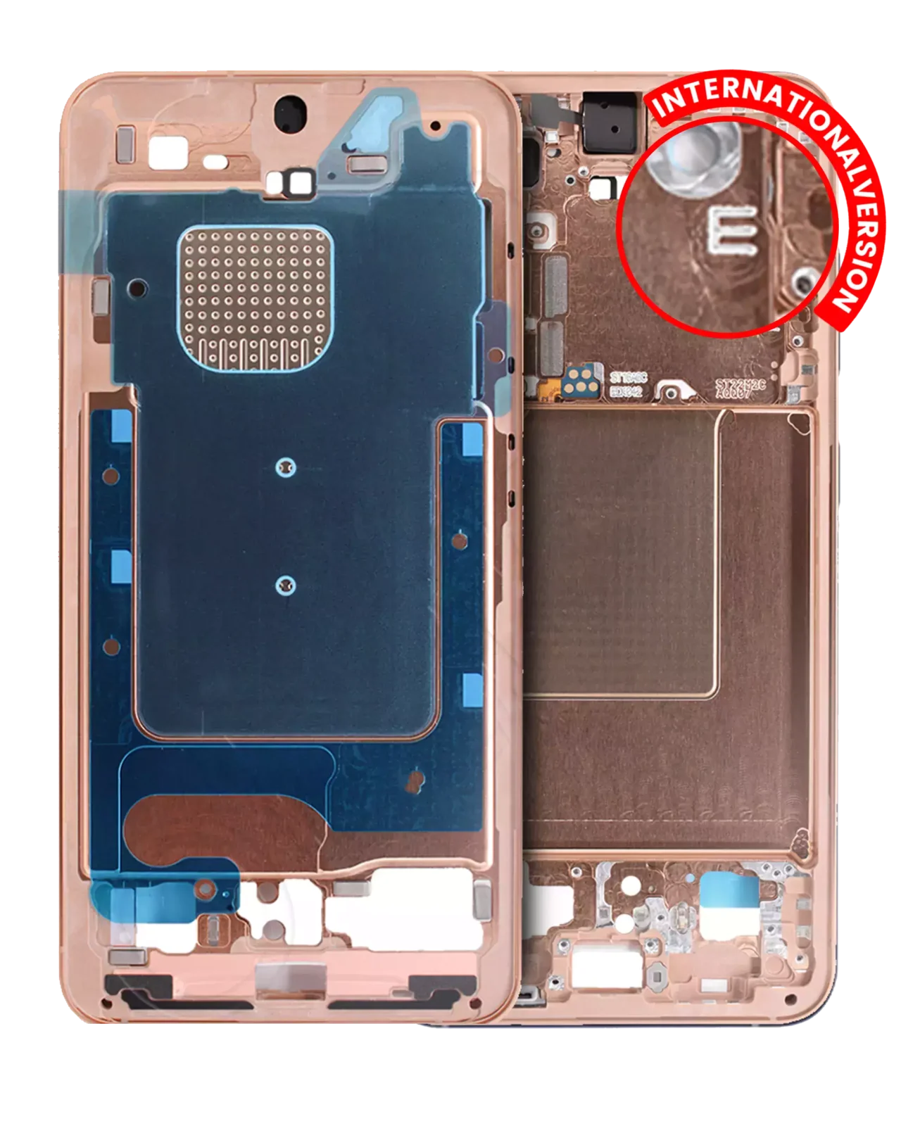 Mid-Frame Housing For Samsung Galaxy S24 5G (International version) (Service Pack) (Sandstone Orange)