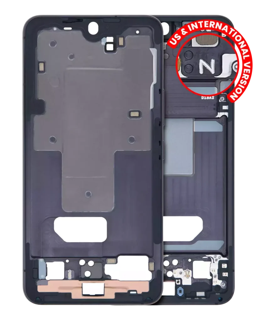 Mid-Frame Housing For Samsung Galaxy S22 5G (US & International Version) (Phantom Black)