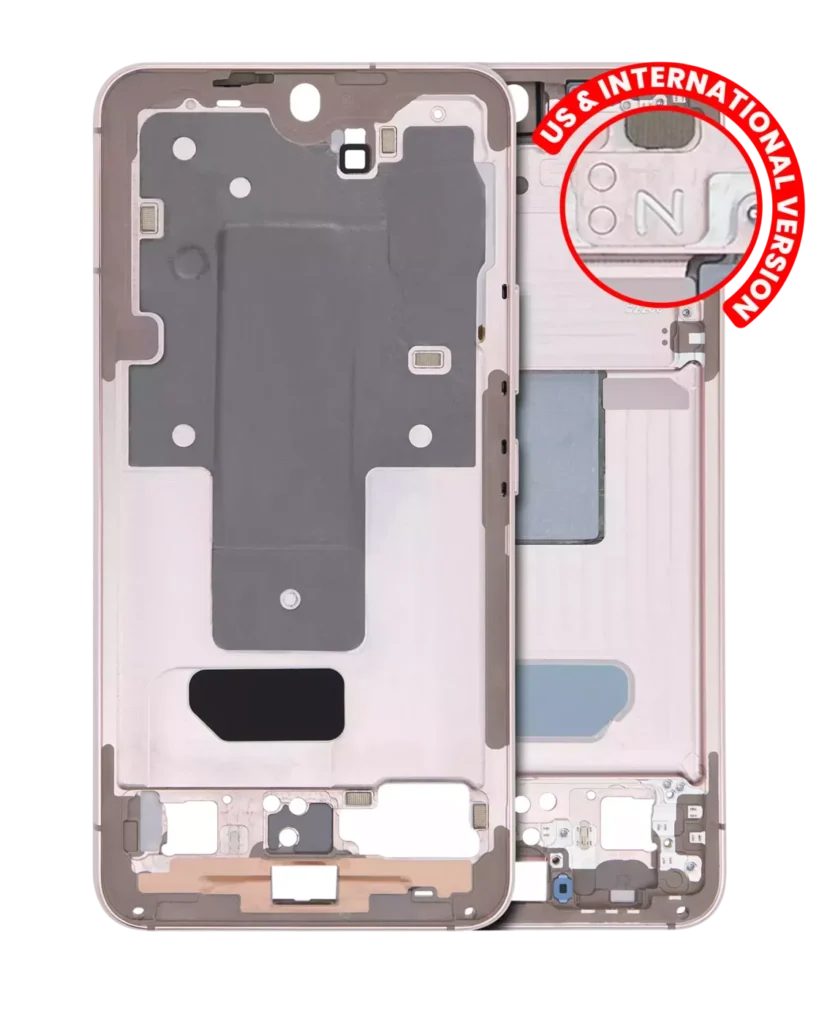 Mid-Frame Housing For Samsung Galaxy S22 5G (US & International Version) (Pink Gold)
