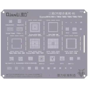 Bumblebee Stencil (QS526) Samsung CPU 01-Exynos9610 / 9611 / 7904 / 7885 / 7884 / 7880 / 7870 (Qianli)