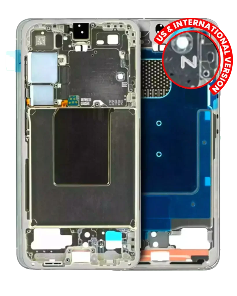 Mid-Frame Housing For Samsung Galaxy S24 5G (US & International Version) (Amber Yellow)