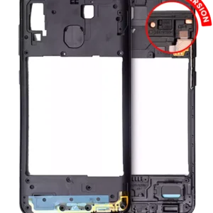 Mid-Frame Housing For Samsung Galaxy A20 (A205 / 2019) (US Version) (Black)