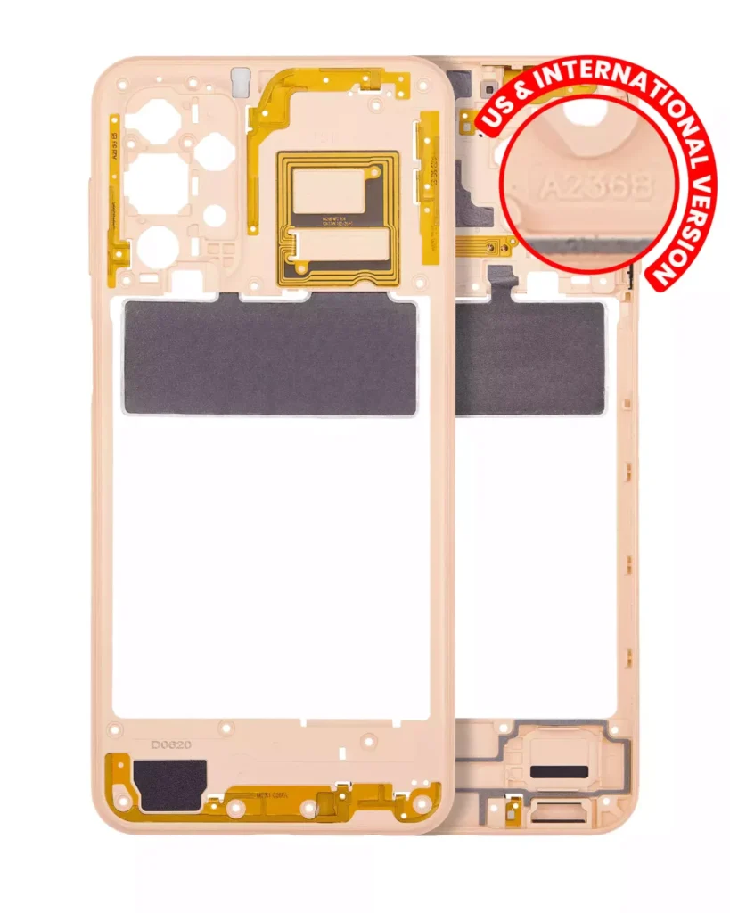 Mid-Frame Housing For Samsung Galaxy A23 5G (A236B / 2022) (International Version) (Peach)