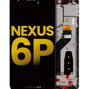 LCD Assembly With Frame For Nexus 6P (Huawei) (Refurbished) (Black)