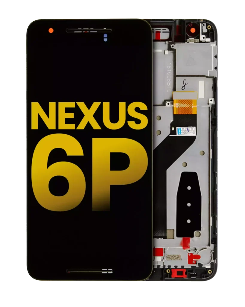 LCD Assembly With Frame For Nexus 6P (Huawei) (Refurbished) (Black)