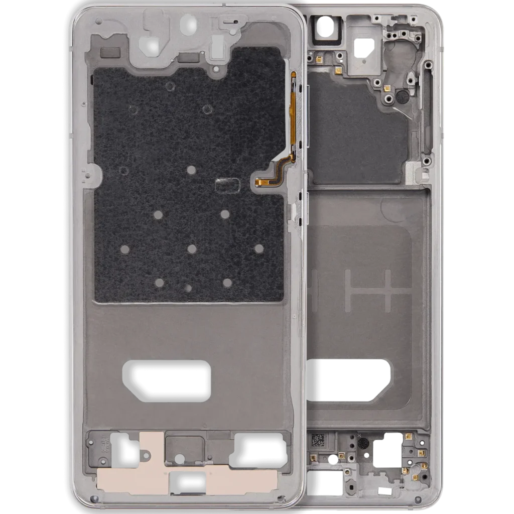 Mid-Frame Housing For For Samsung Galaxy S21 5G (Phantom White)