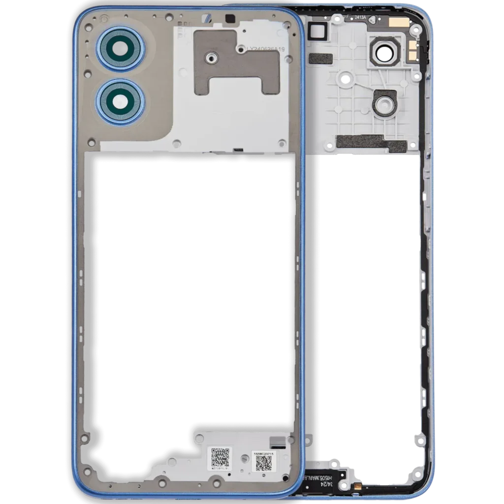 Mid-Frame For Motorola Moto G Play (XT2413 / 2024) (Coronet Blue) (Genuine OEM)