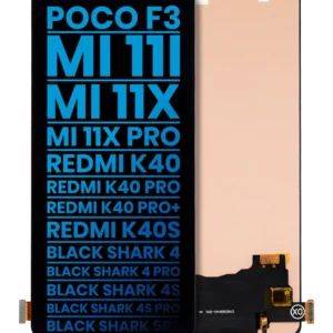 LCD Assembly Without Frame For Xiaomi Poco F3 / MI 11i / MI 11X / MI 11X Pro / Redmi K40 / K40 Pro / K40 Pro+ / K40S / Black Shark 4 / Black Shark 4 Pro / Black Shark 4S / Black Shark 4S Pro / Black Shark 5RS (Aftermarket: Incell) (All Colors)
