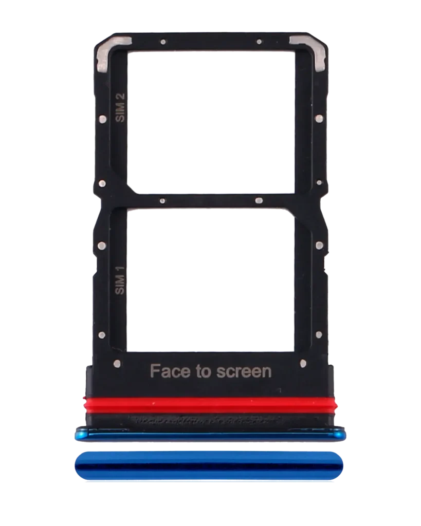 Dual Sim Card Tray For Xiaomi Mi 10 Lite 5G (Aurora Blue)