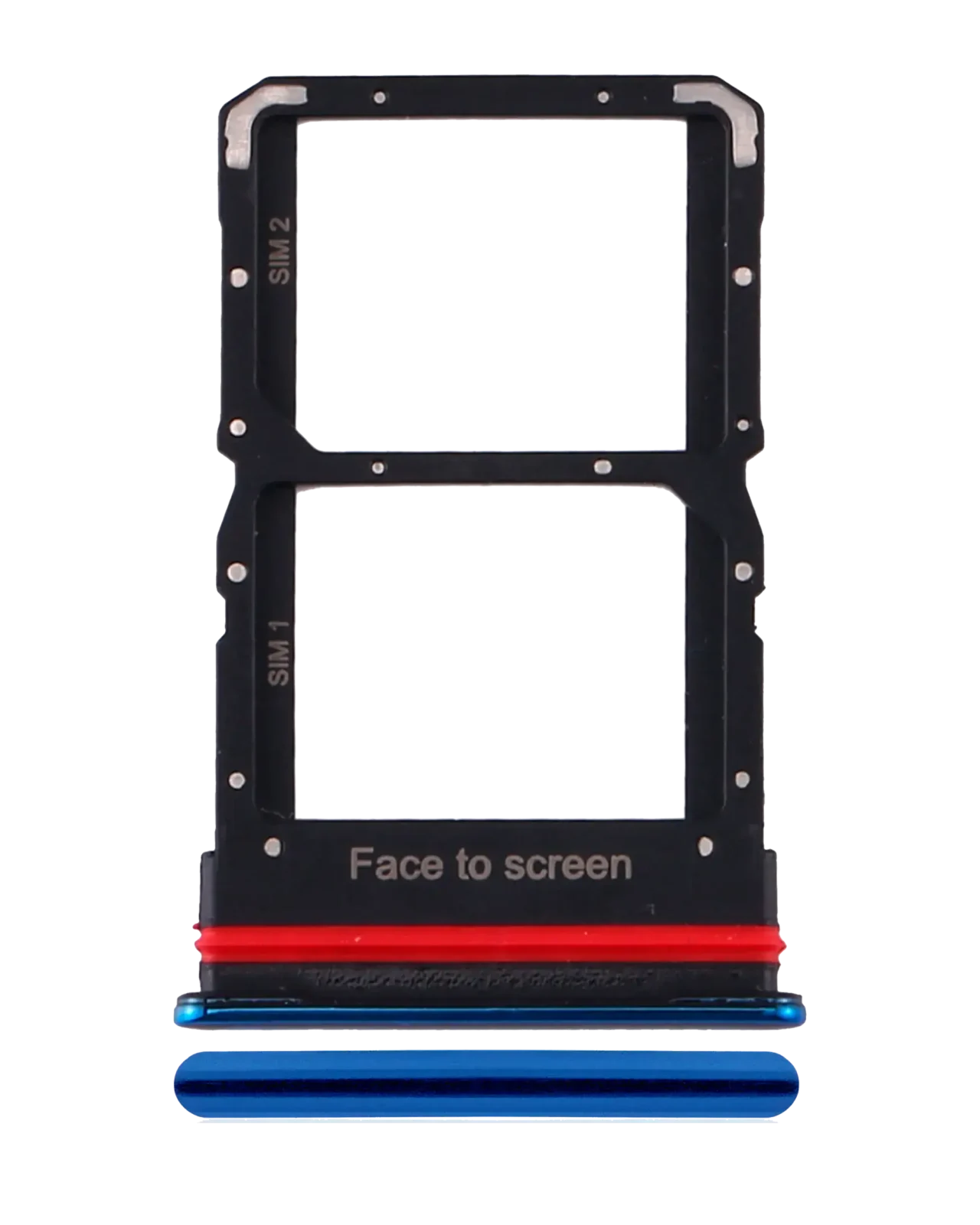Dual Sim Card Tray For Xiaomi Mi 10 Lite 5G (Aurora Blue)