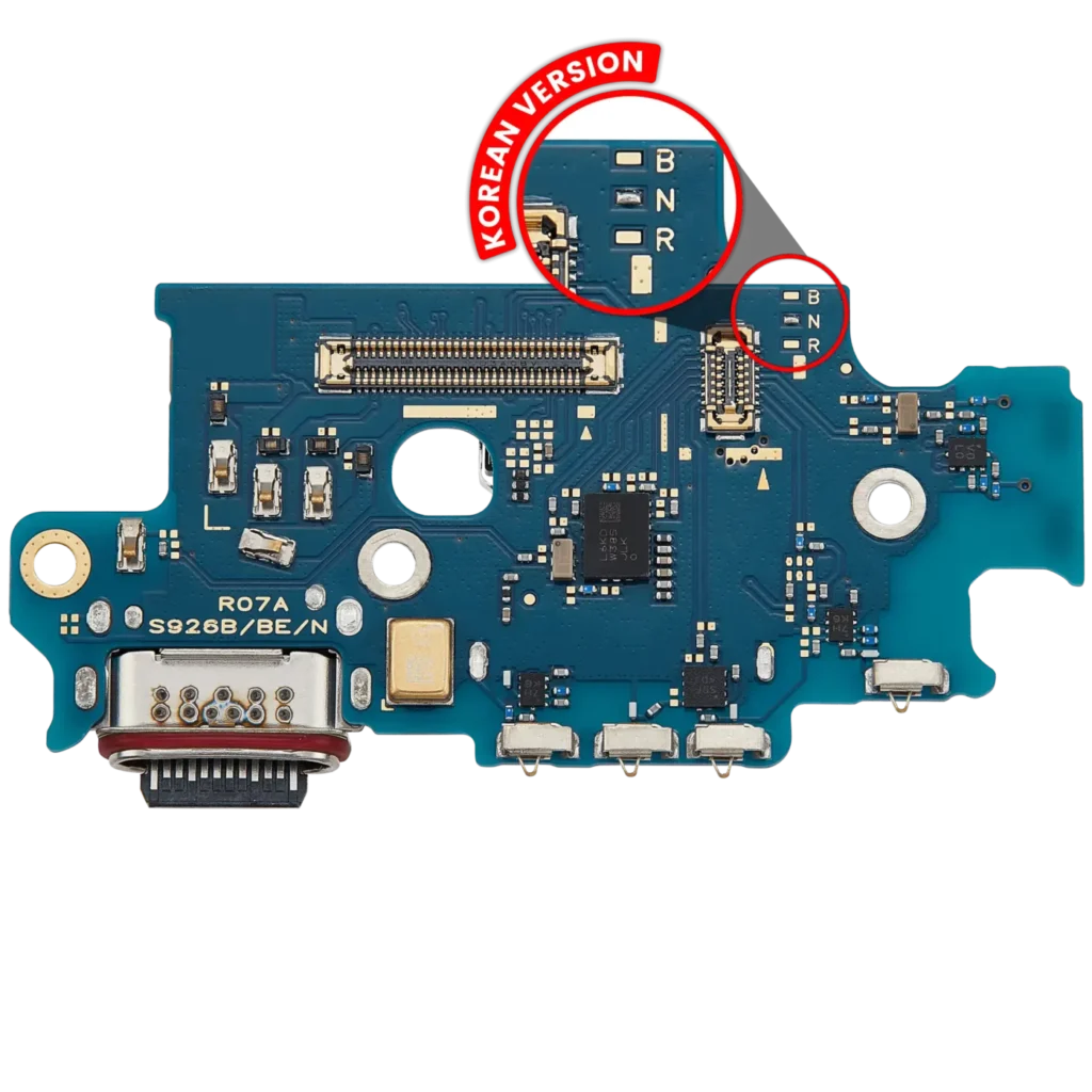 Charging Port Board With Sim Card Reader For Samsung Galaxy S24 Plus 5G (S926N) (Korean Version) (Premium)