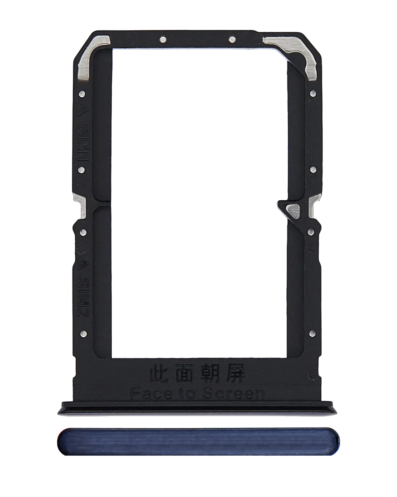 Dual Sim Card Tray For OnePlus Nord CE 5G (Charkoal Ink)
