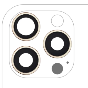 Back Camera Lens With Bracket & Bezel For iPhone 16 Pro / 16 Pro Max (3 Piece Set) (Premium) (Desert Titanium)