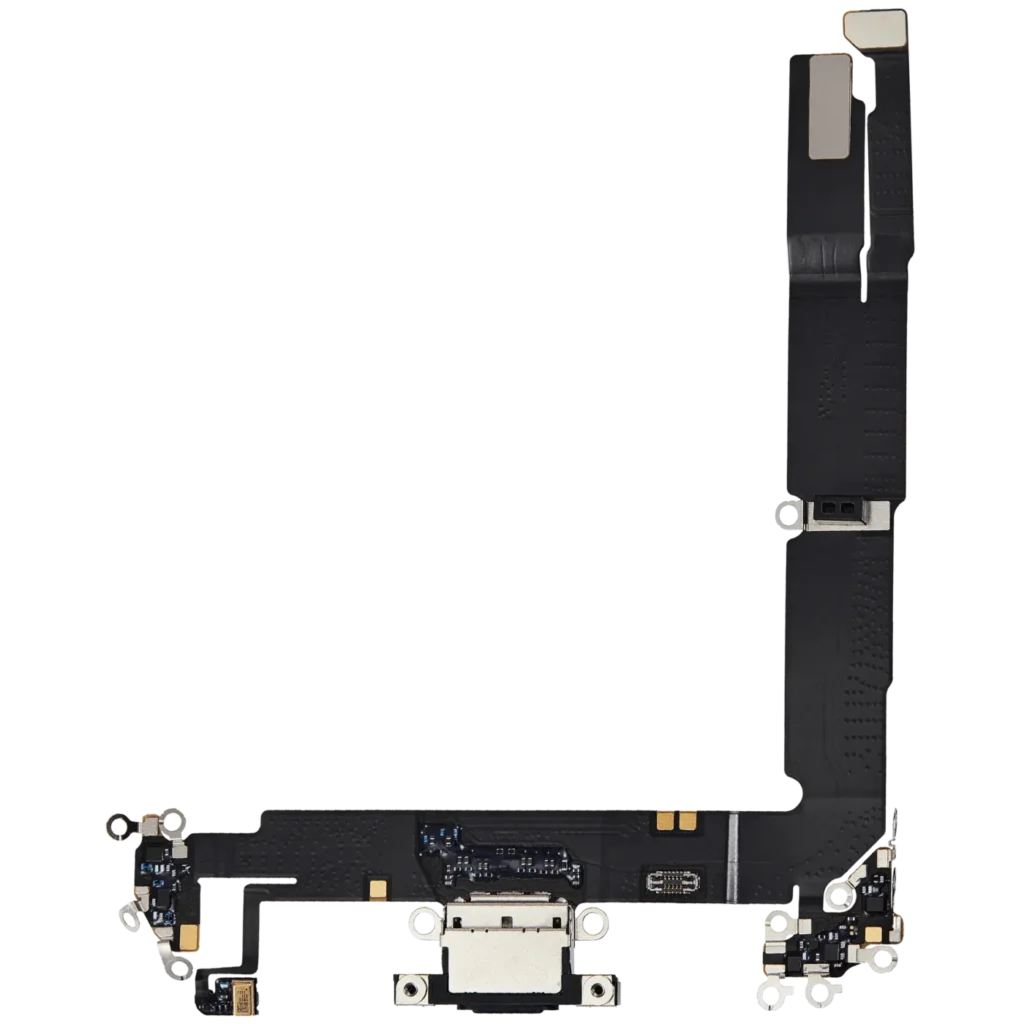Charging Port Flex Cable For iPhone 16 Plus (Premium) (Black)