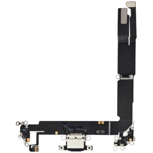 Charging Port Flex Cable For iPhone 16 Plus (Premium) (Black)