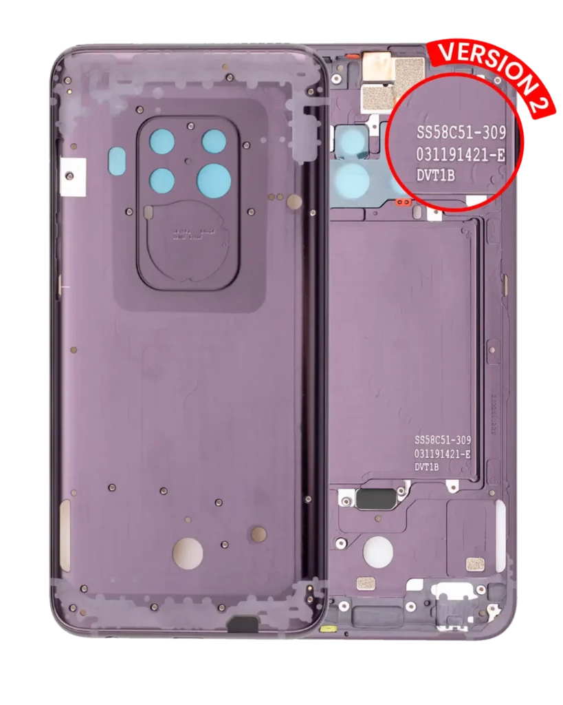 Mid-Frame Housing For Motorola One Zoom (XT2010-01 / 2019) / Z4 (XT1980 / 2019) (Version 2) (Cosmic Purple)