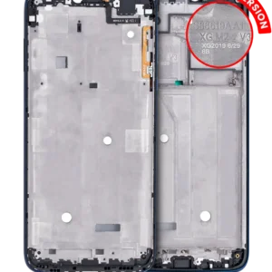 Mid-Frame Housing + LCD Frame For Motorola Moto G7 Power (XT1955 / 2019) (US Version) (Marine Blue) (2 Piece Set)