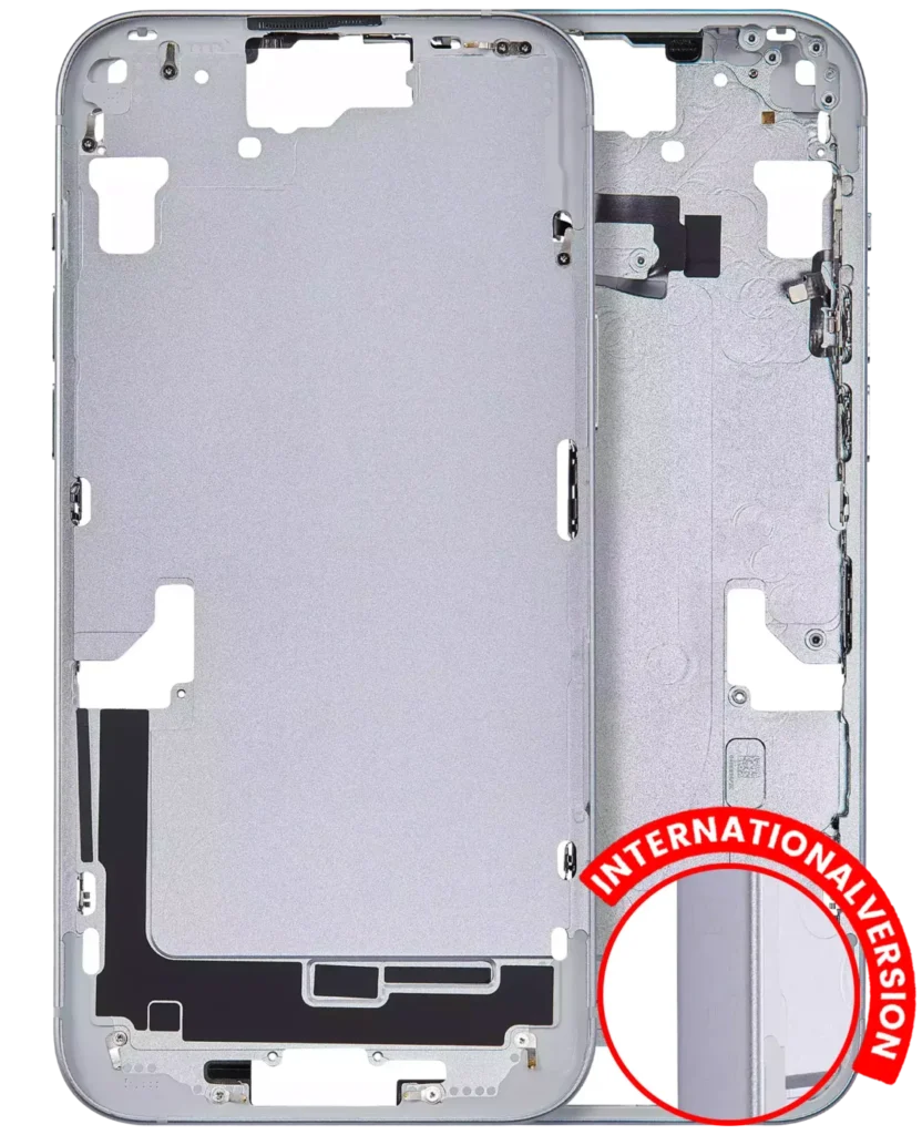 Mid-Frame Housing W/ Small Parts For iPhone 15 Plus (EU / Global Version) (Aftermarket Plus) (Blue)