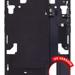 Mid-Frame Housing W/ Small Parts For iPhone 15 (US Version) (Aftermarket Plus) (Black)